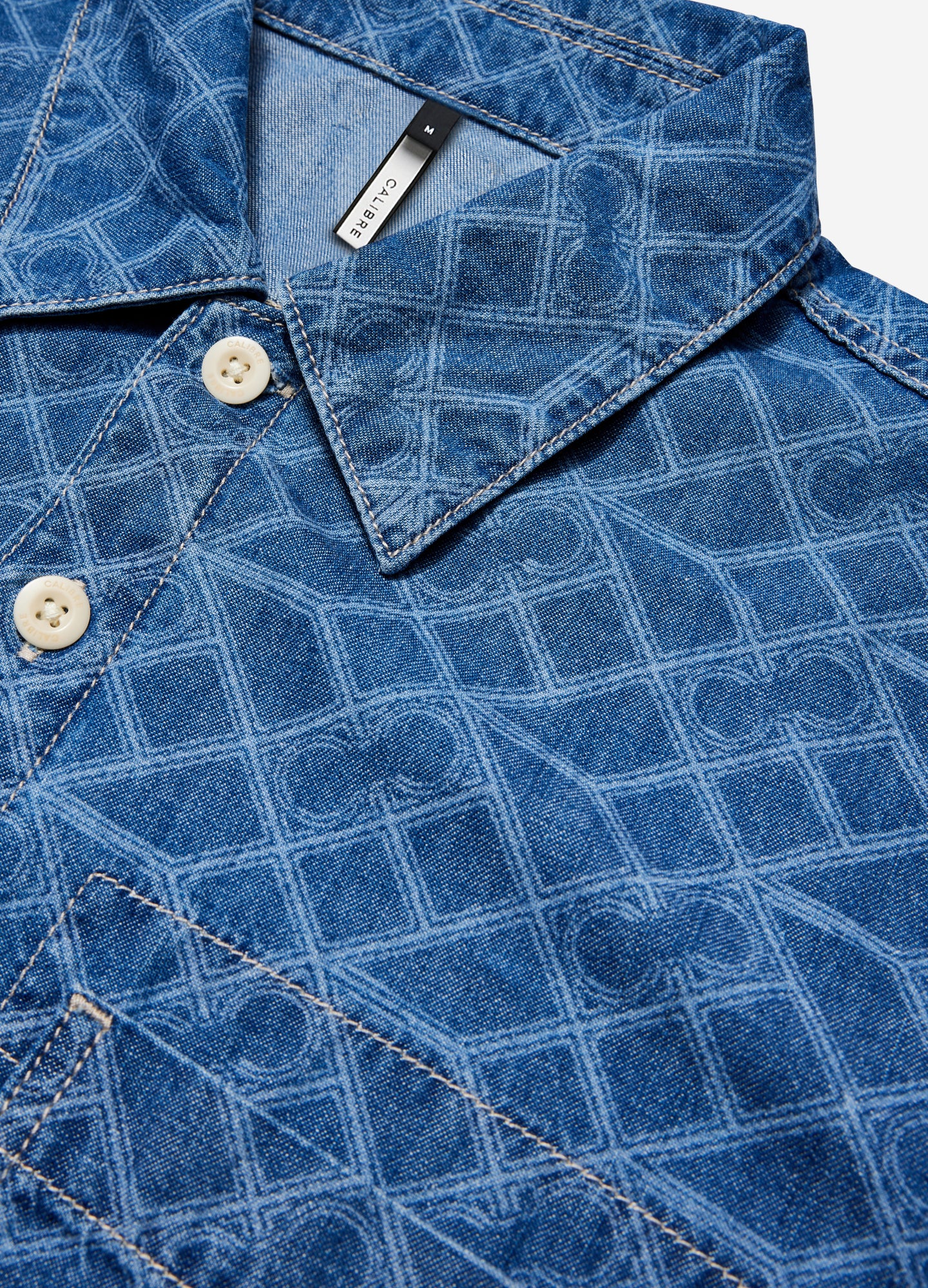 Monogram Denim Shirt Blue