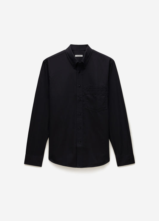 Cotton Double Pocket Shirt Black