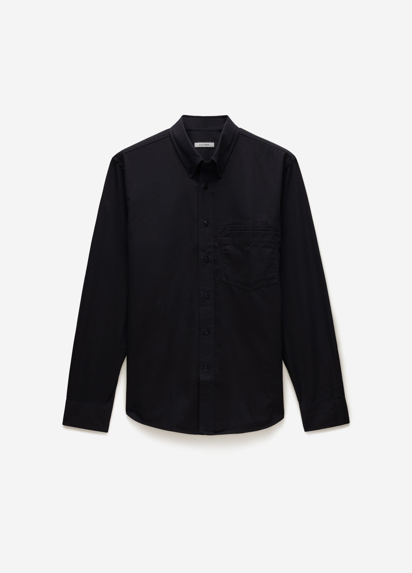 Cotton Double Pocket Shirt Black