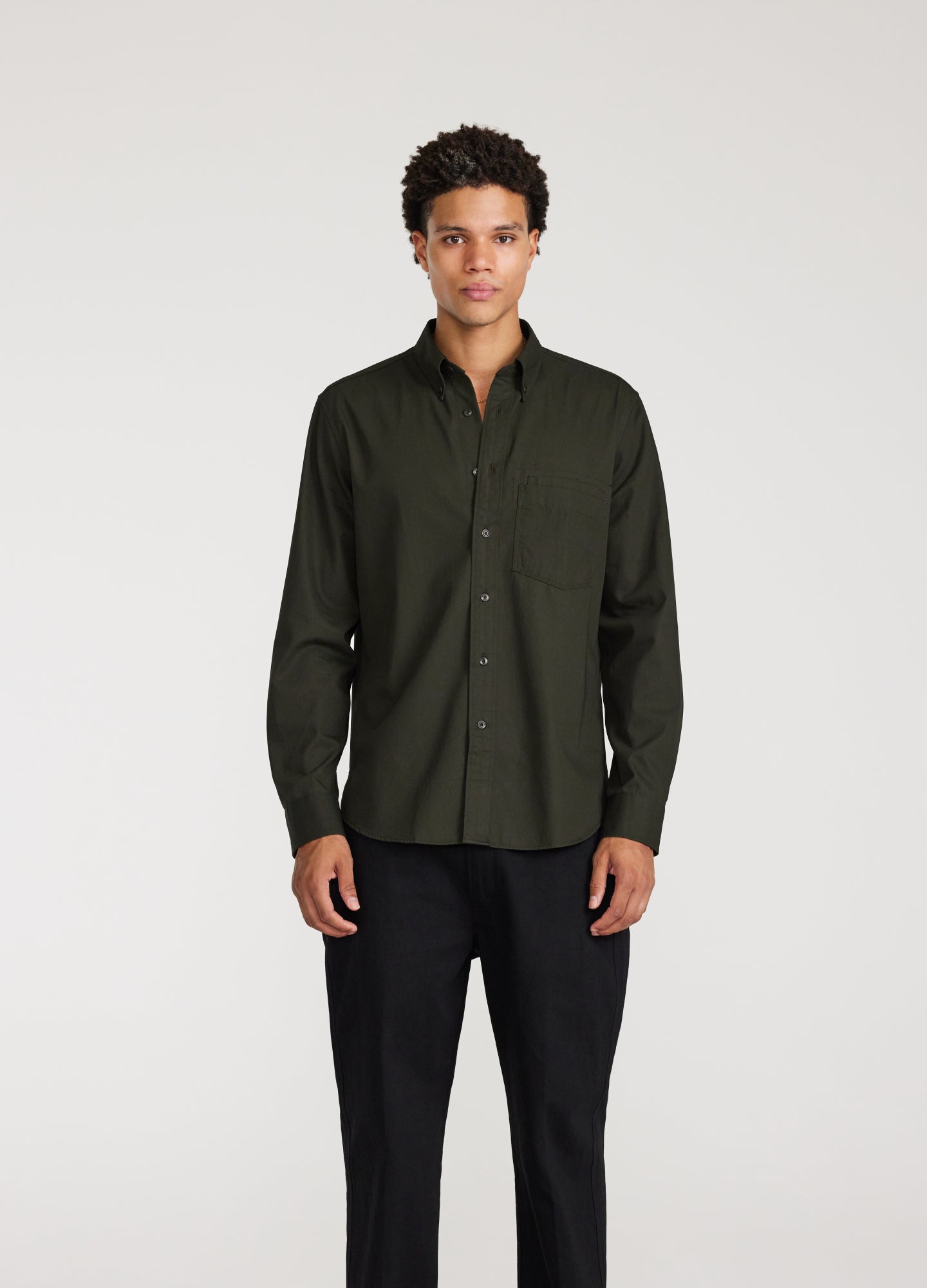 Double Pocketed Shirt Dark Green