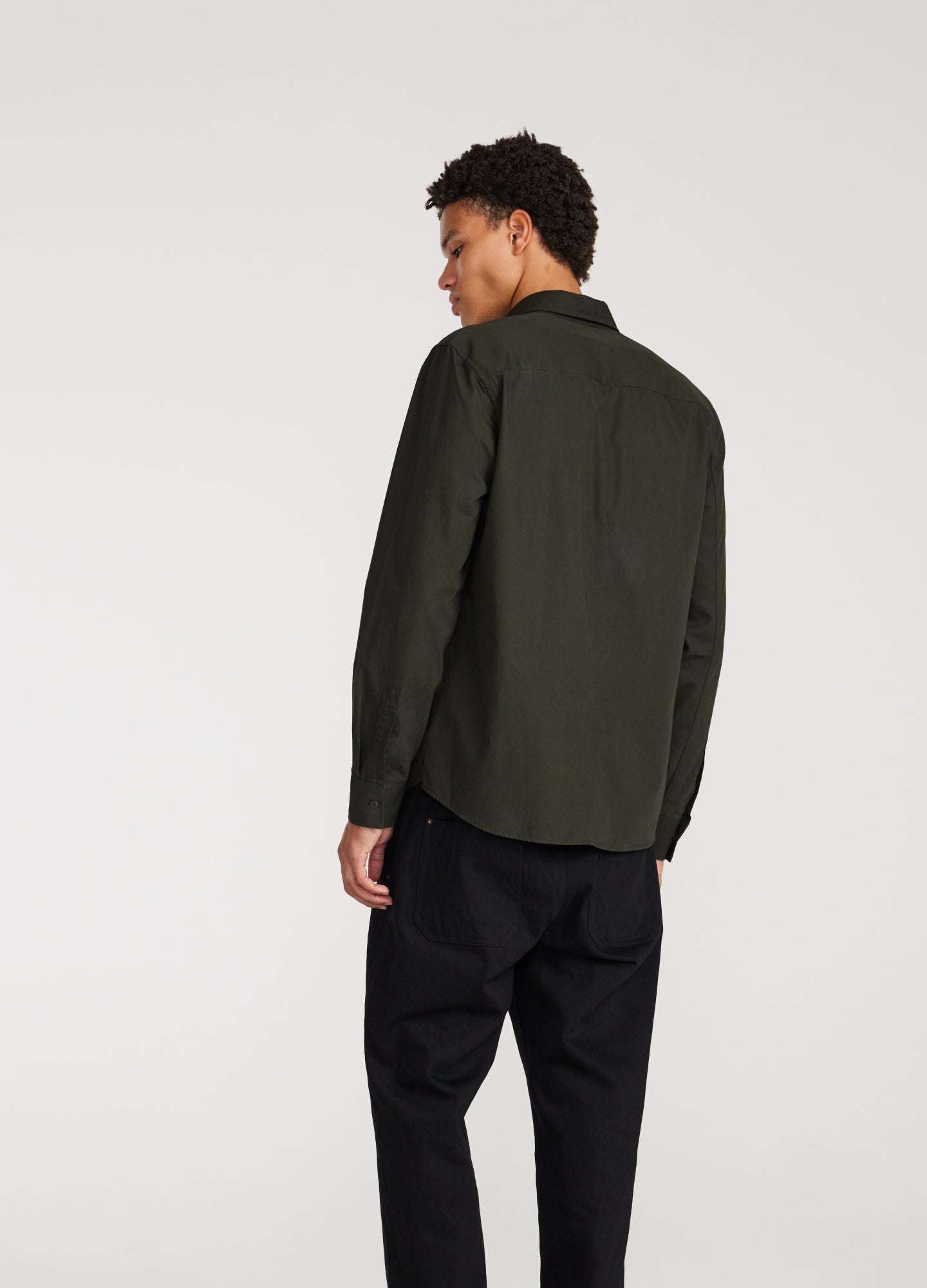 Double Pocketed Shirt Dark Green