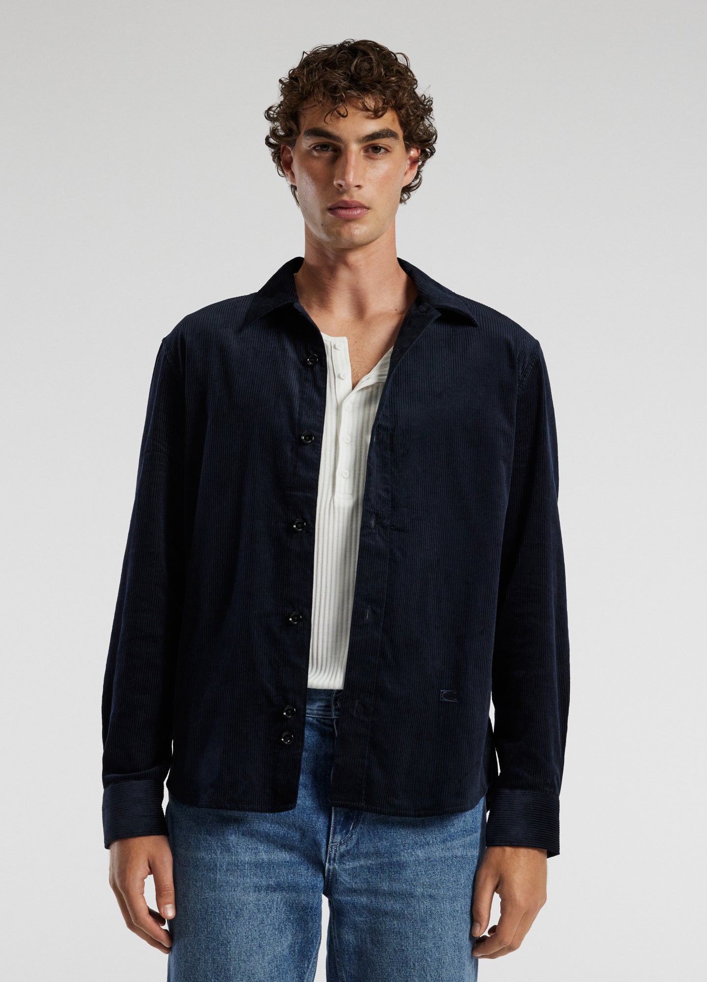 Cord Shirt Navy