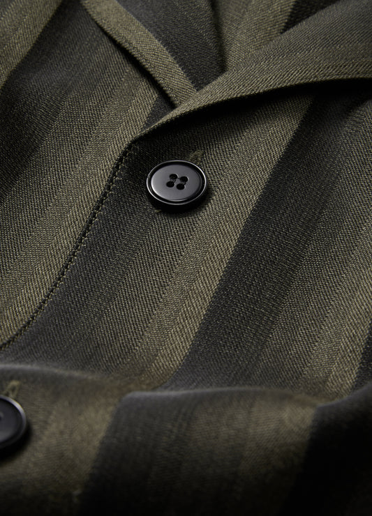Jacquard Stripe Shirt Khaki