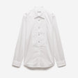 Tailored Cotton Tuxedo Shirt White