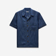 Fluid Denim Short Sleeved Shirt Blue