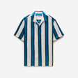 Ombre Stripe Short Sleeved Shirt Pacific