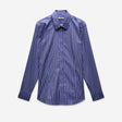Stripe Stretch Shirt Navy