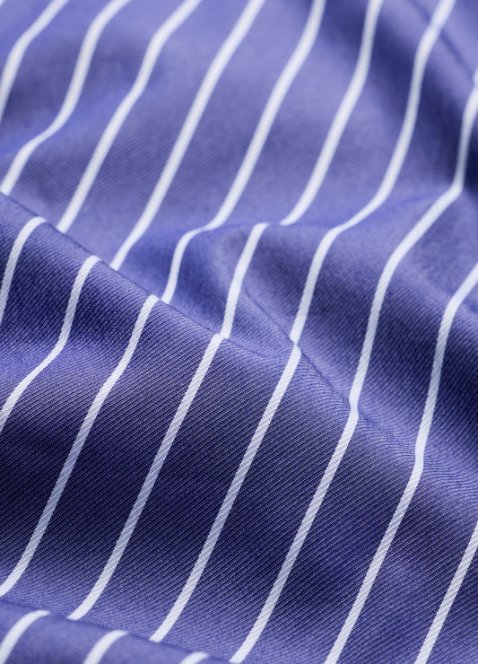 Stripe Stretch Shirt Navy
