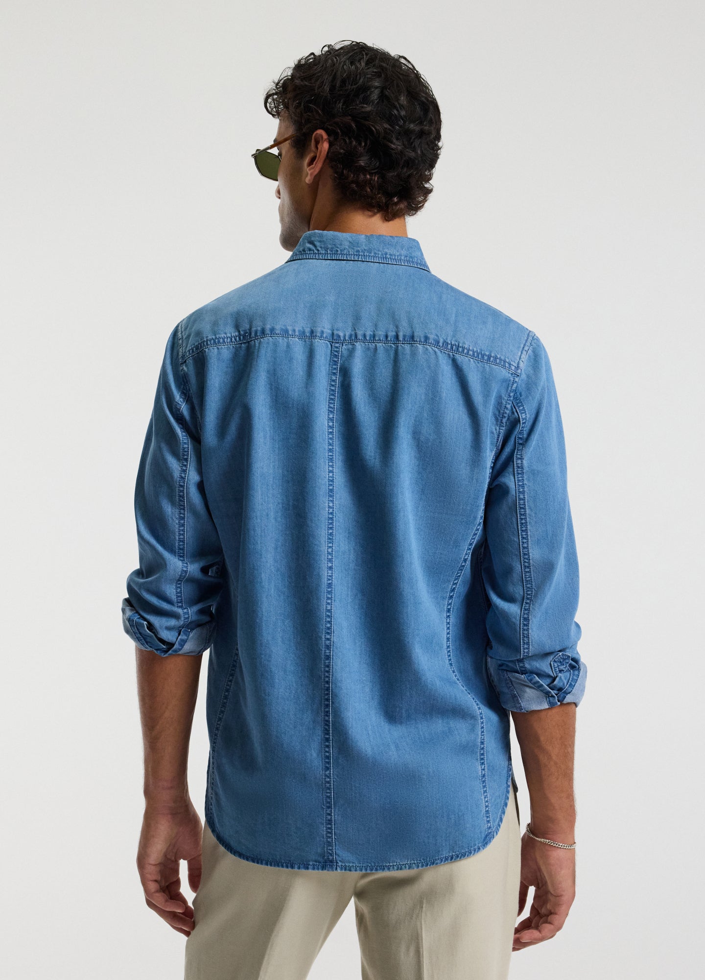 Soft Chambray Shirt Light Blue