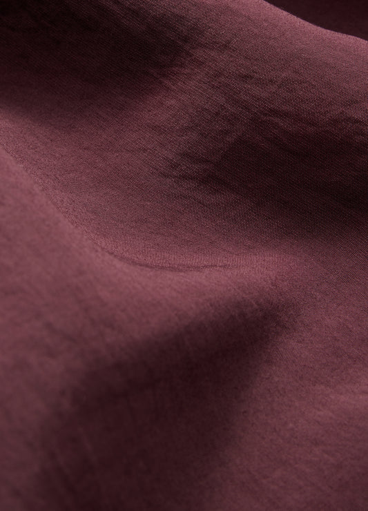 Camp Collar Long Sleeve Shirt Oxblood