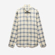 Tailored Check Long Sleeve Shirt Bone