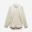 Relaxed Stitch Detail Overshirt Cream