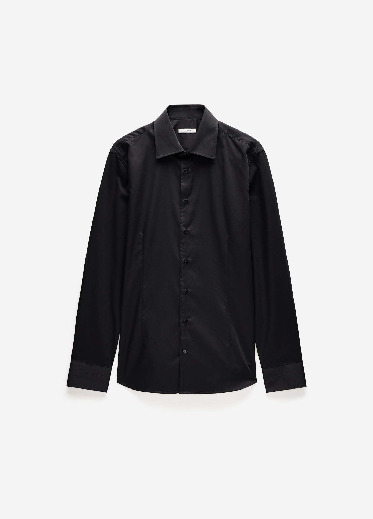Tailored Cotton Shirt Black