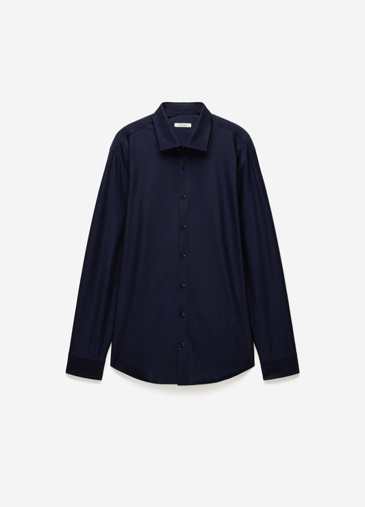 Precision Stretch Twill Shirt Navy