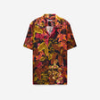 Tropic Noir Camp Collar Shirt Rust