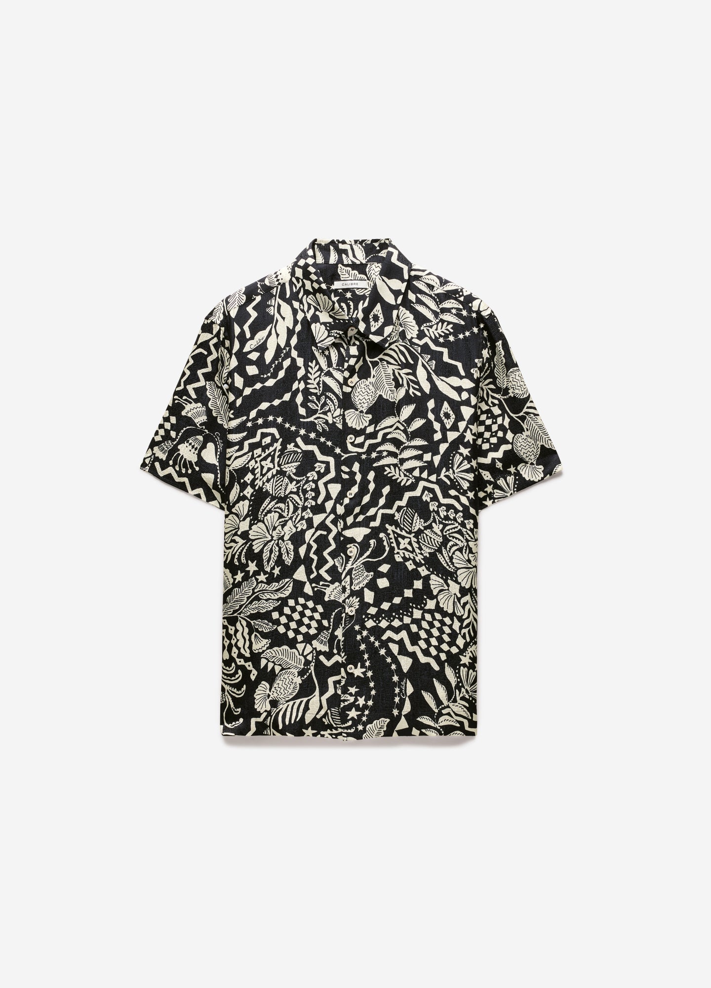 Relaxed Shadow Tapestry Shirt Black