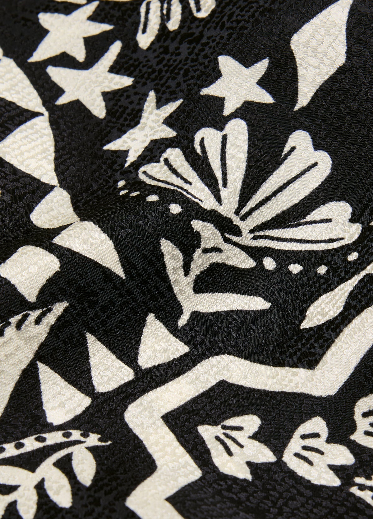 Relaxed Shadow Tapestry Shirt Black
