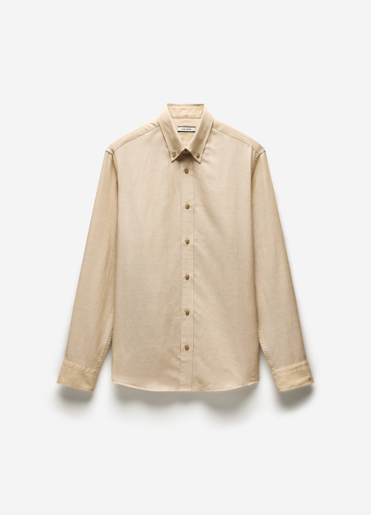 Cotton Linen Long Sleeve Shirt Neutral
