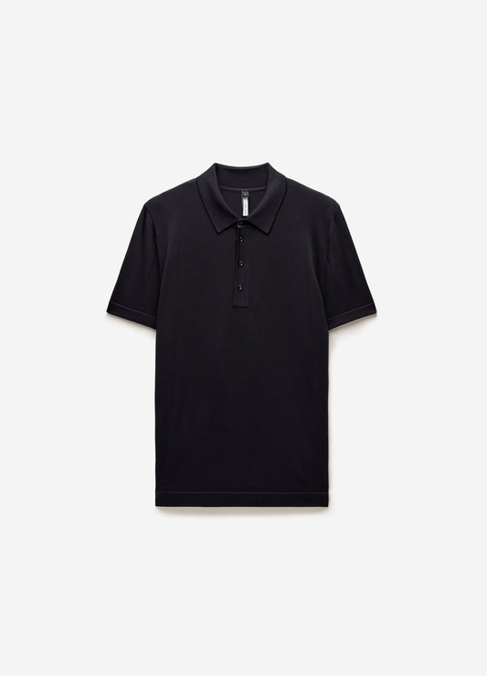 Shiny Rayon Polo Currant