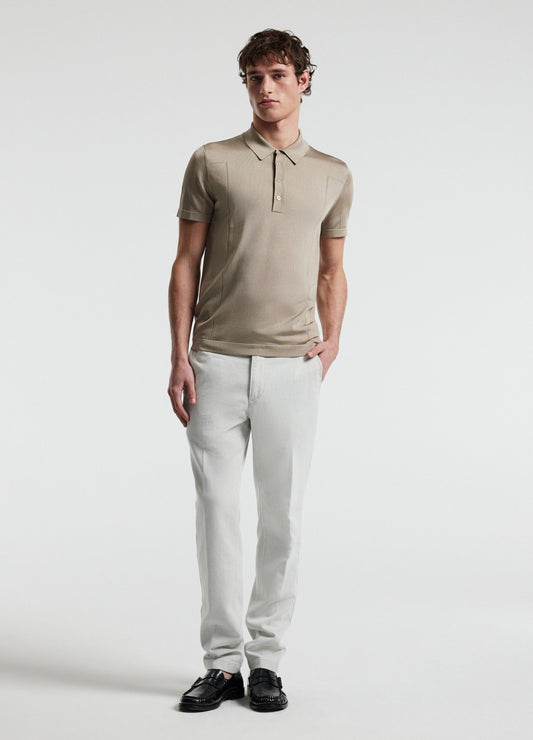 Shiny Rayon Polo Stone