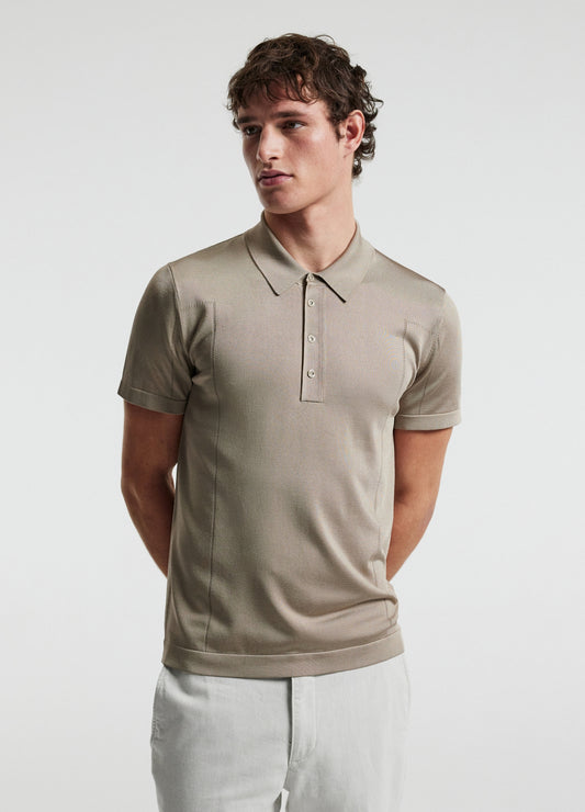 Shiny Rayon Polo Stone