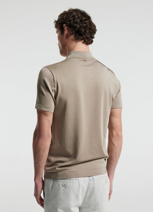 Shiny Rayon Polo Stone