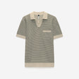 Textured Knit Polo Natural