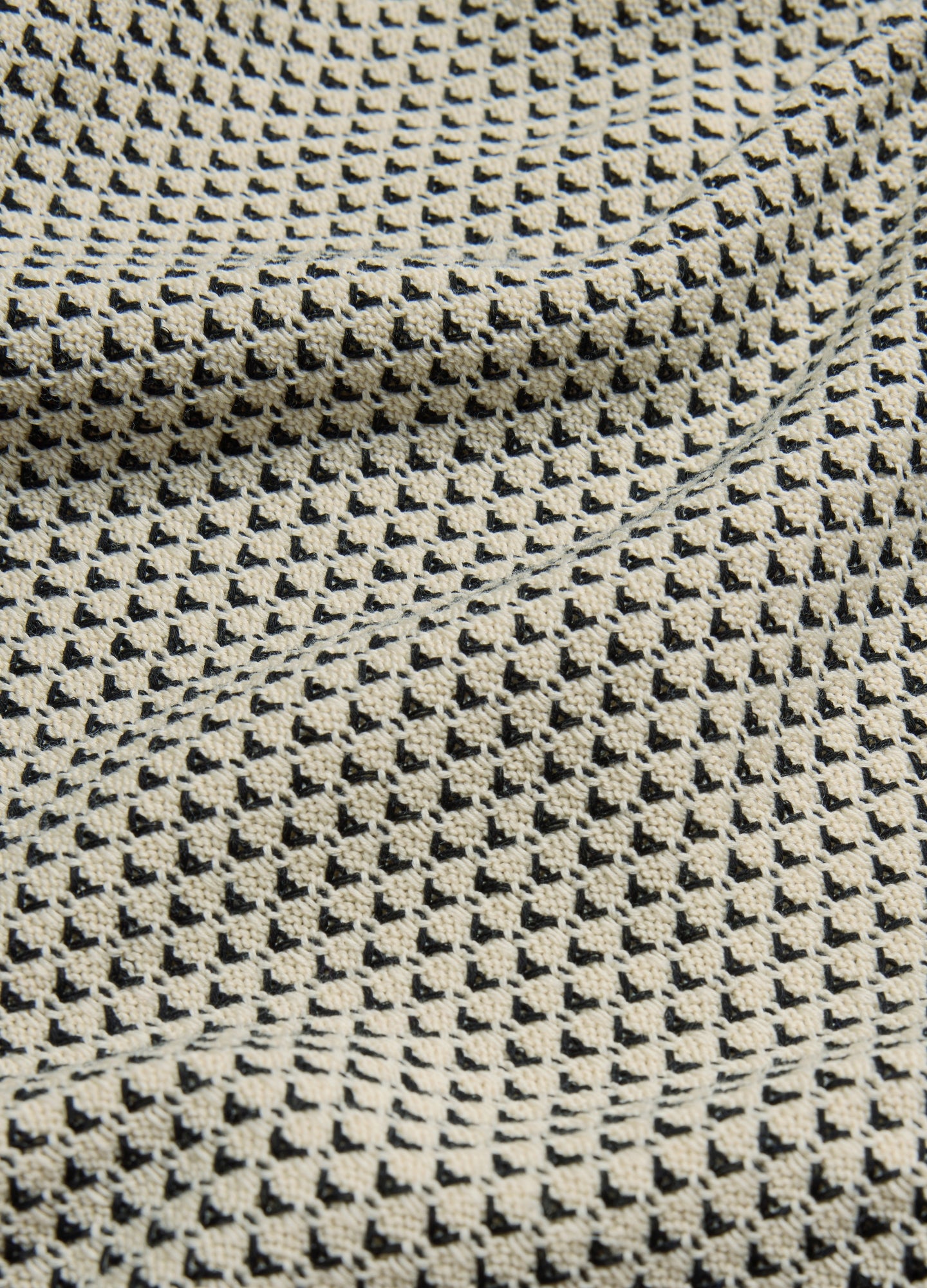 Textured Knit Polo Natural