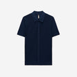 Cable Short Sleeve Knit Shirt Royal Blue