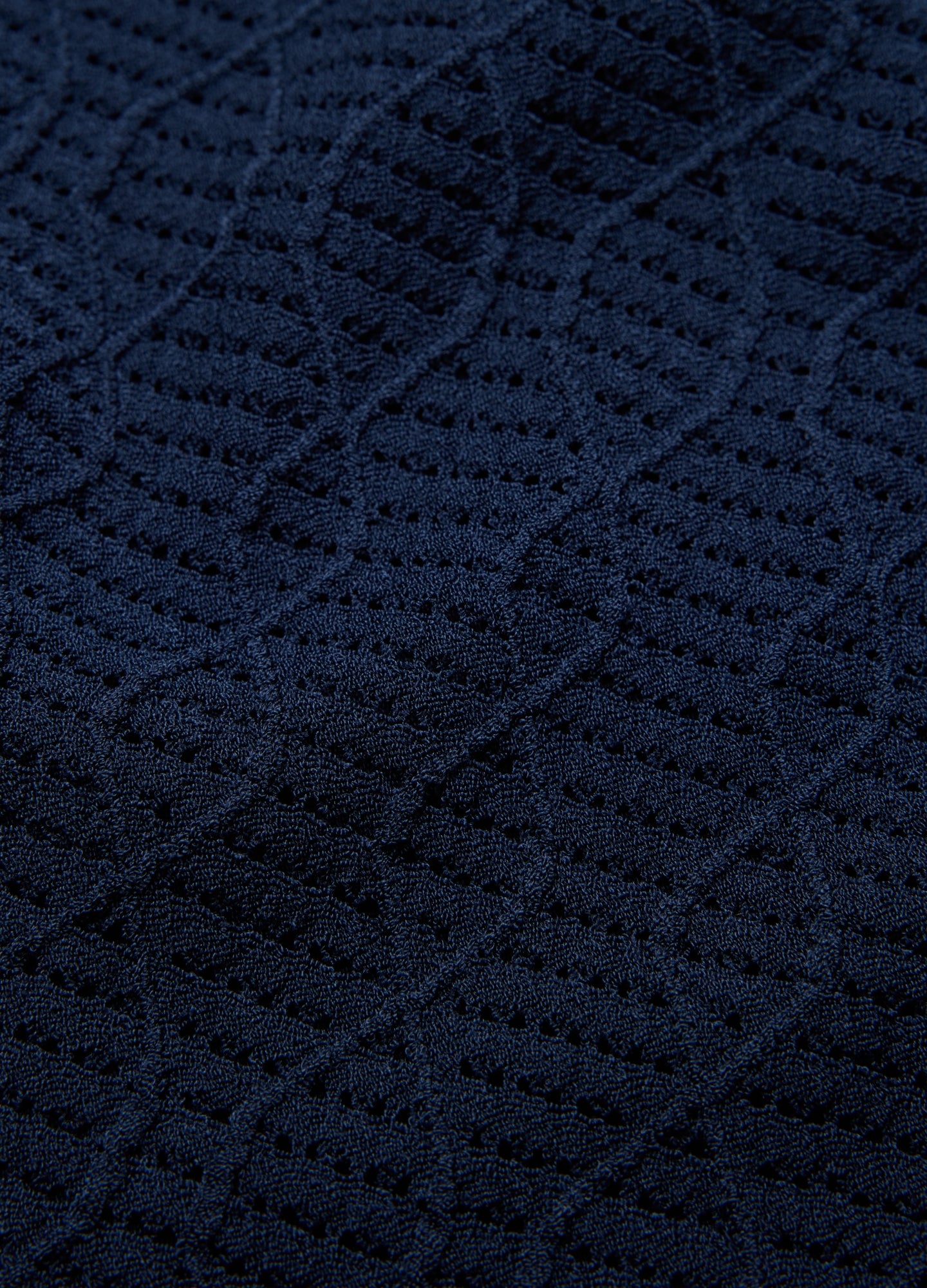 Cable Short Sleeve Knit Shirt Royal Blue