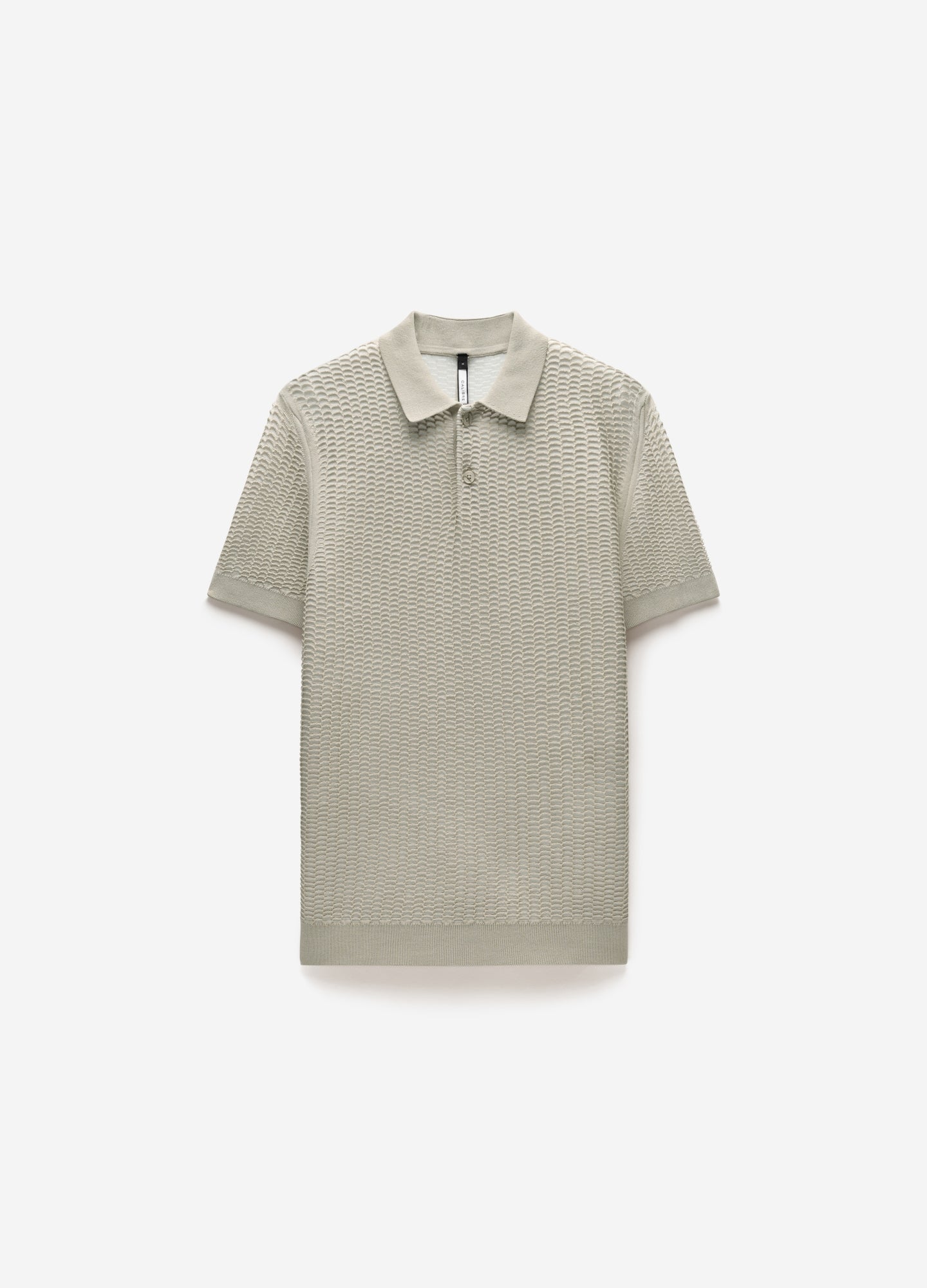 Honeycomb Knit Polo Stone