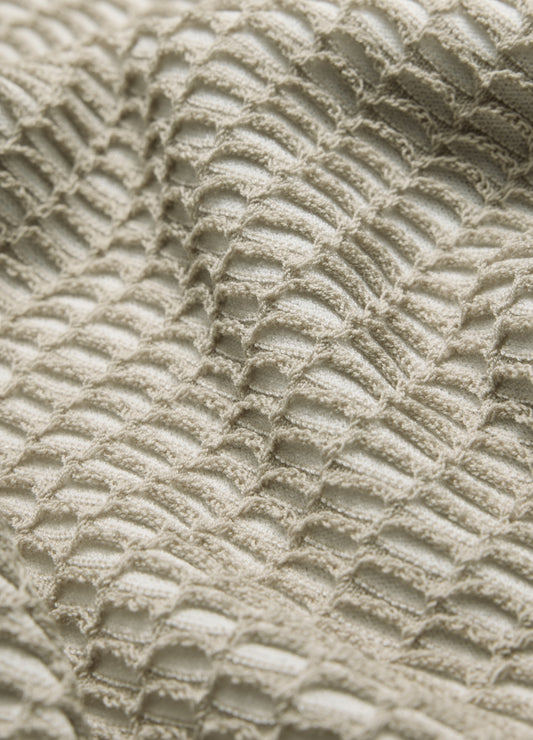 Honeycomb Knit Polo Stone