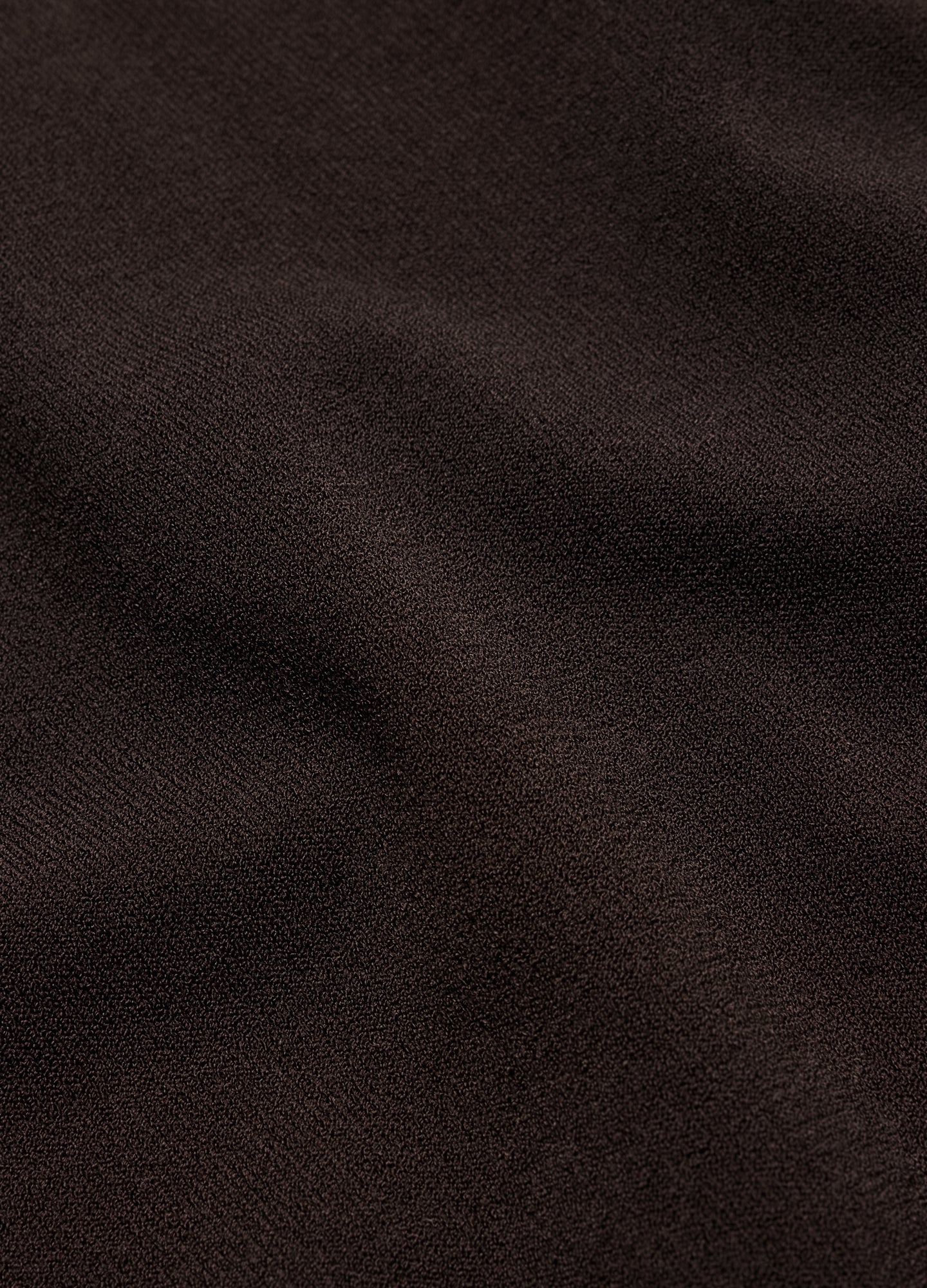 Contrast Cuff Technical Knit Polo Chocolate