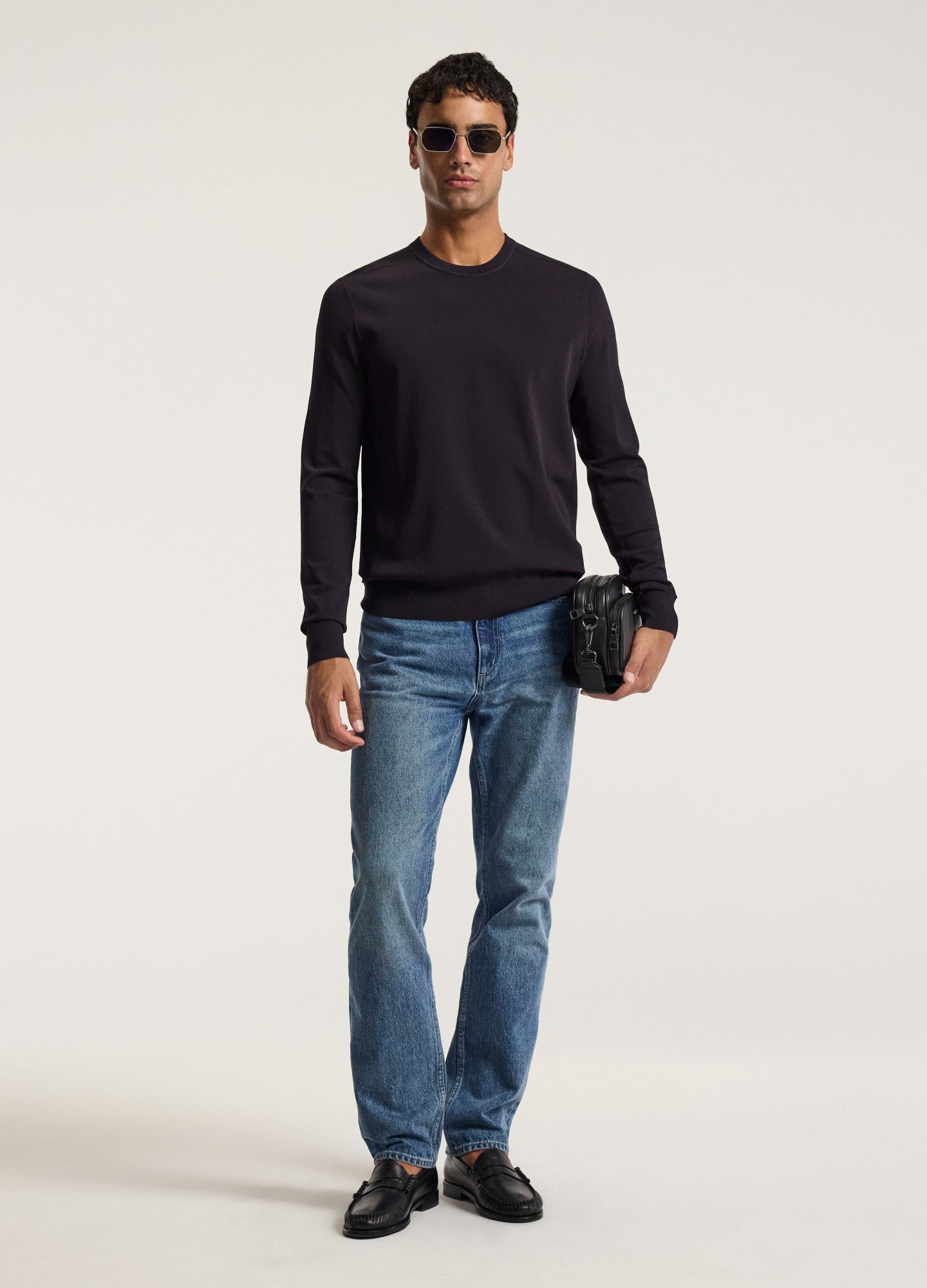 Technical Knit Crew Neck Sweater Currant