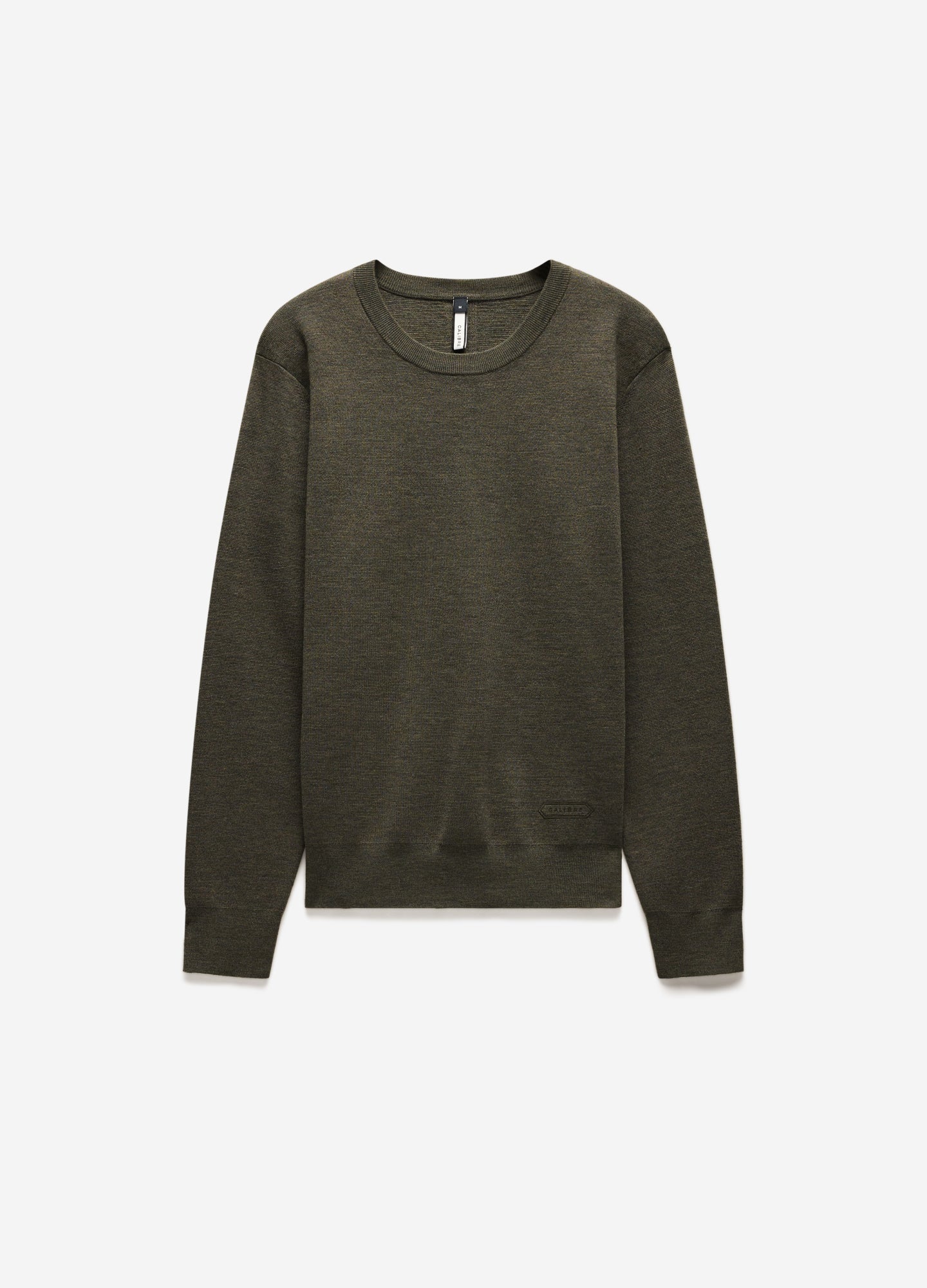 Merino Wool Crew Neck Sweater Khaki