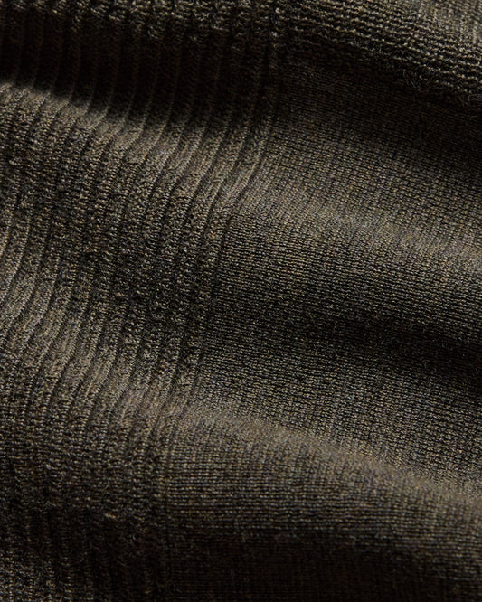 Merino Wool Crew Neck Sweater Khaki