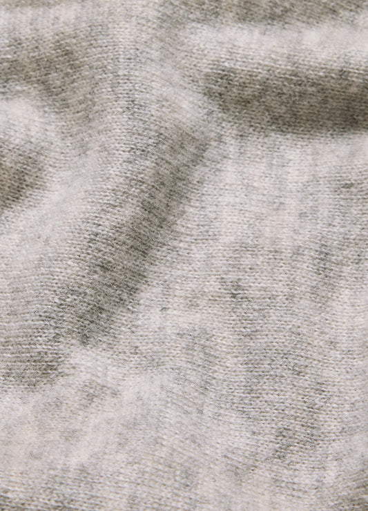 Ultra Fine Merino Wool Sweater Silver