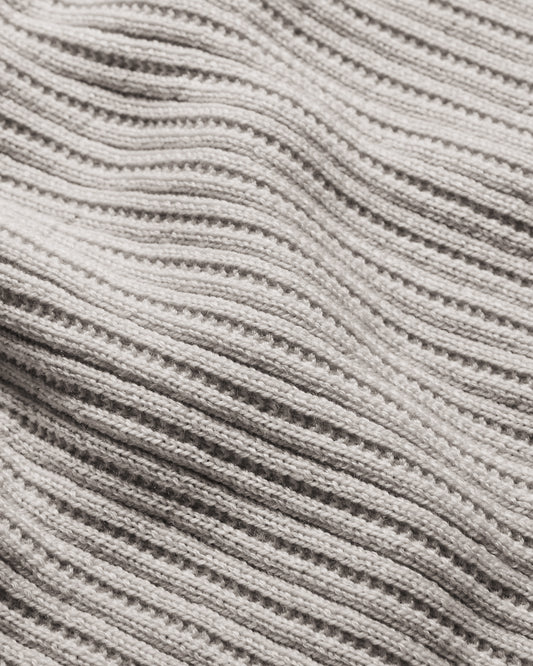 Slim Merino Wool Rib Sweater Salt