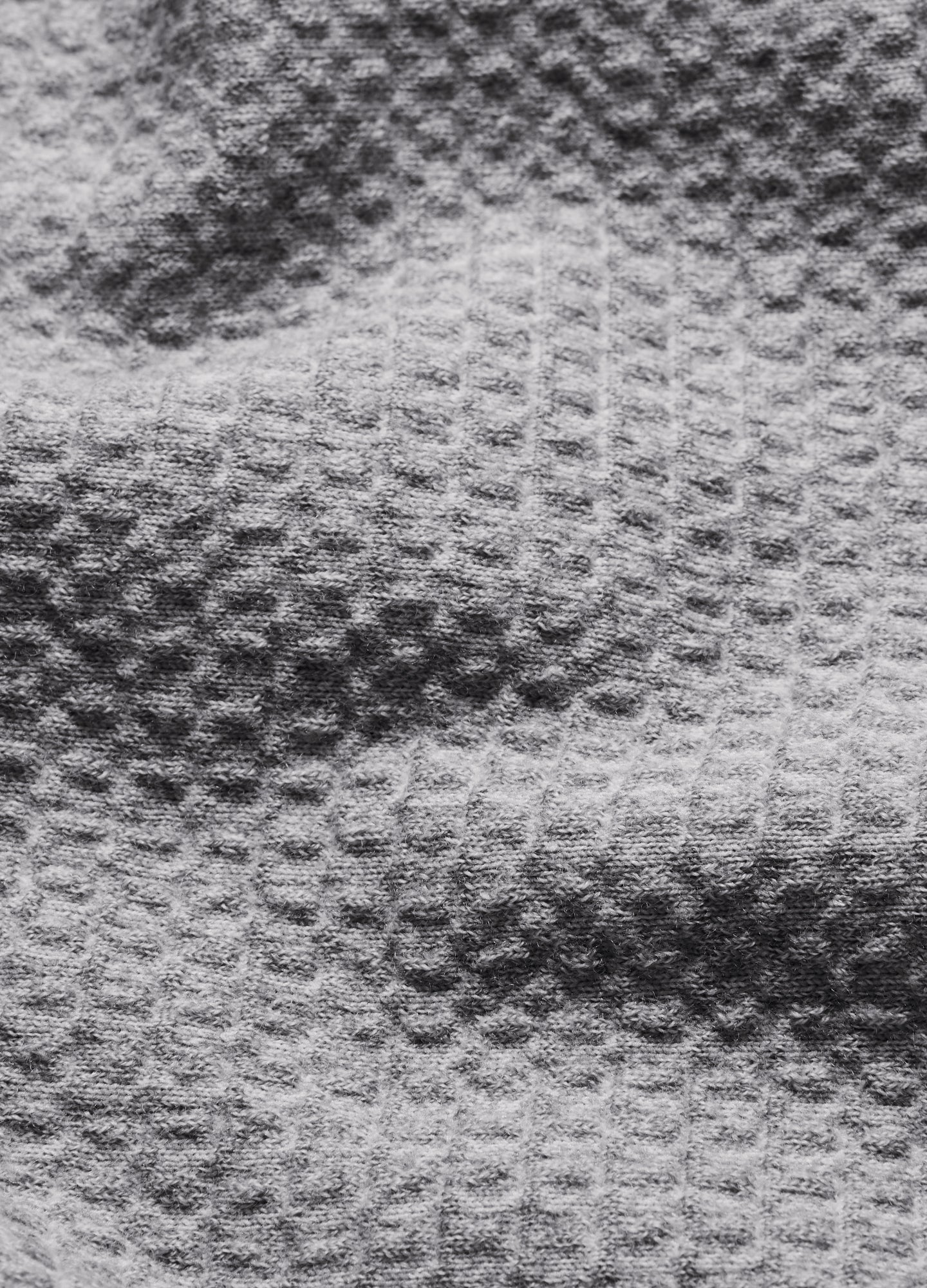 Geometric Jacquard Cardigan Grey