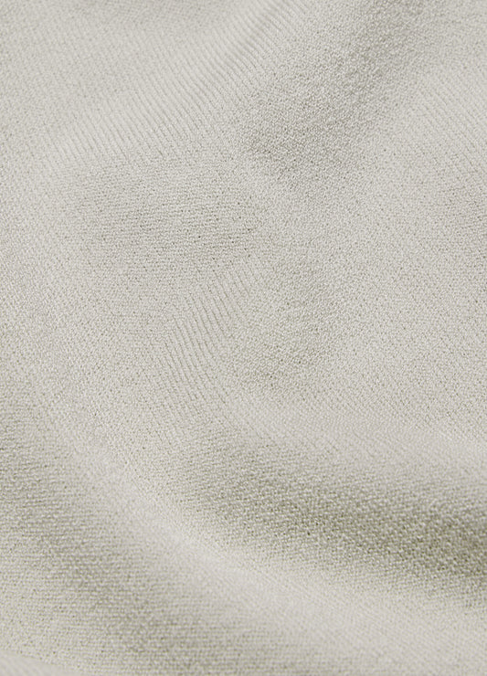 Technical Knit Rib Collar Polo Silver