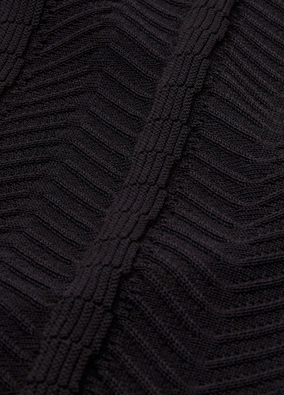 Arrow Jacquard Knit Polo Chocolate