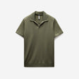 Rib Collar Tech Knit Polo Light Khaki