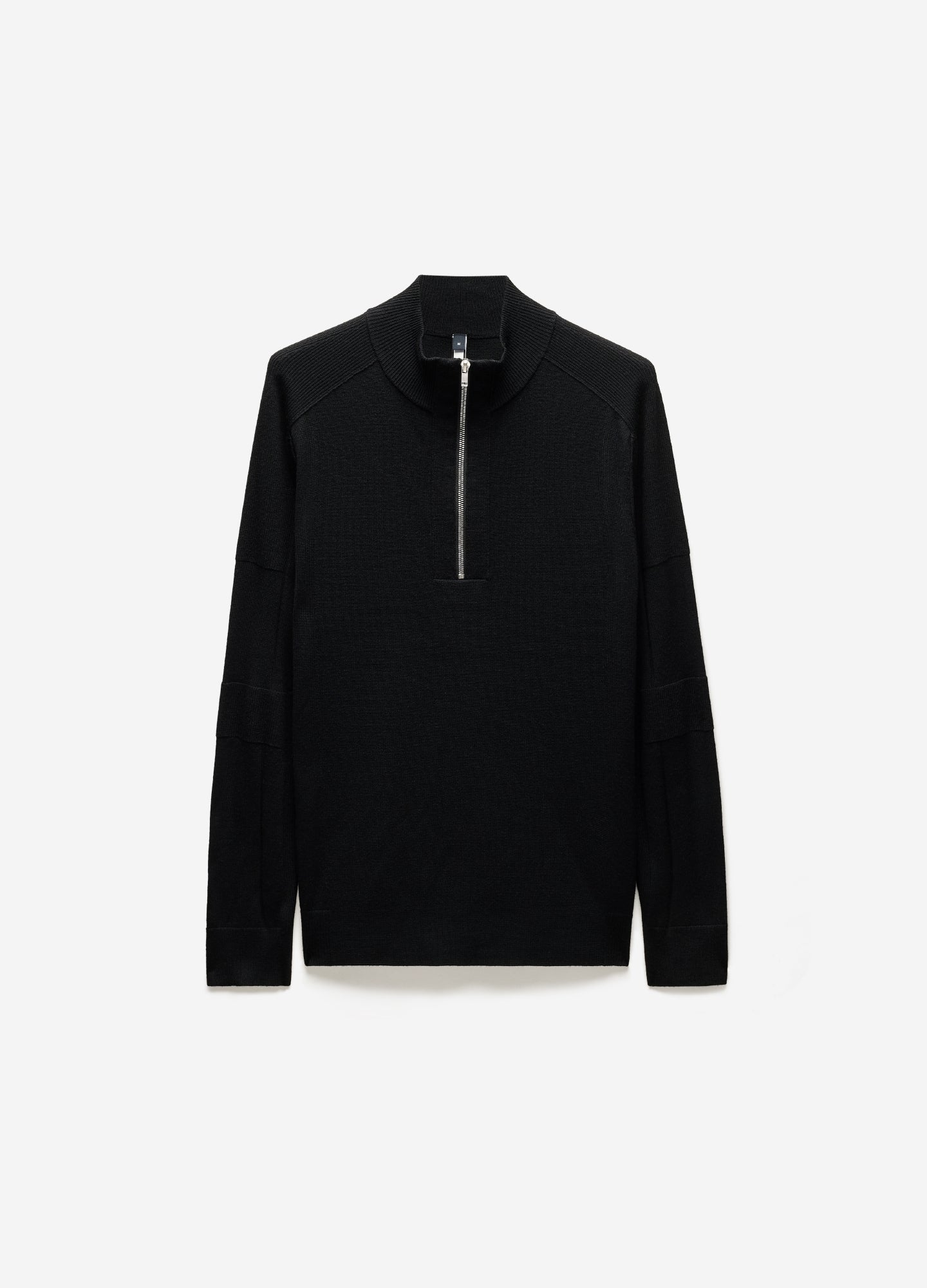 Merino Funnel Neck Sweater Black