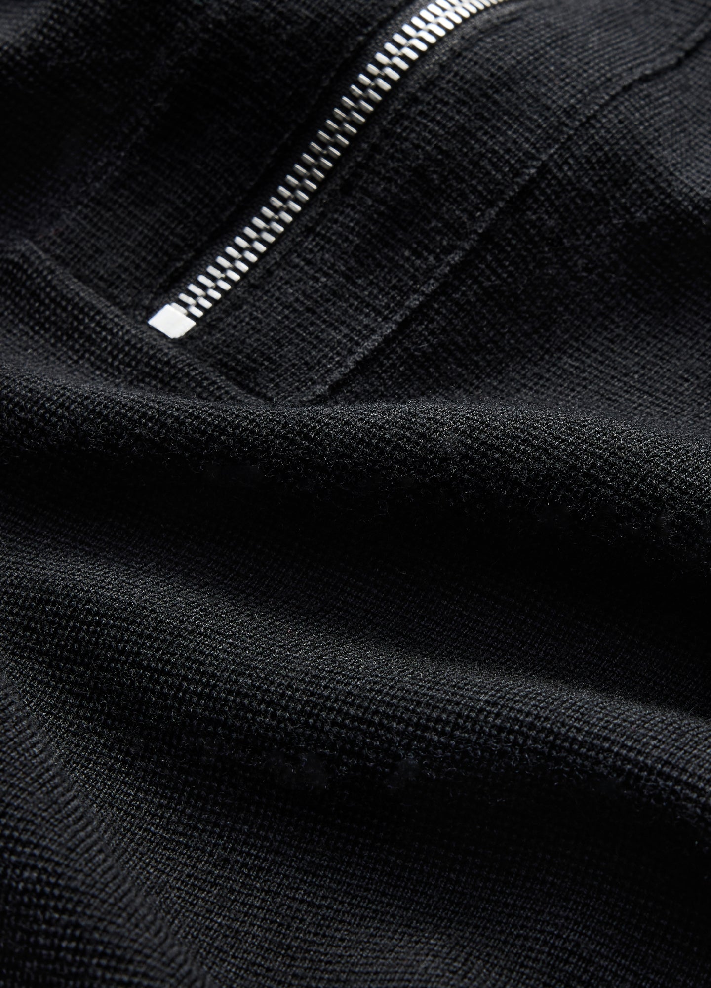 Merino Funnel Neck Sweater Black