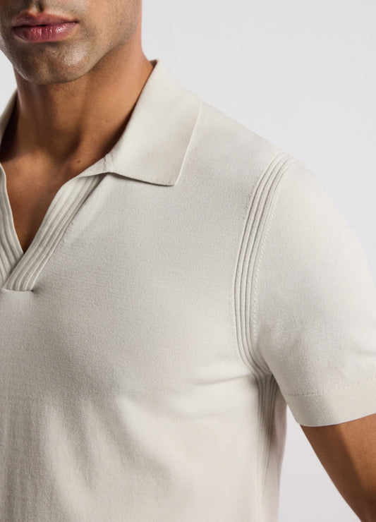 Tech Shoulder Trim Polo Salt