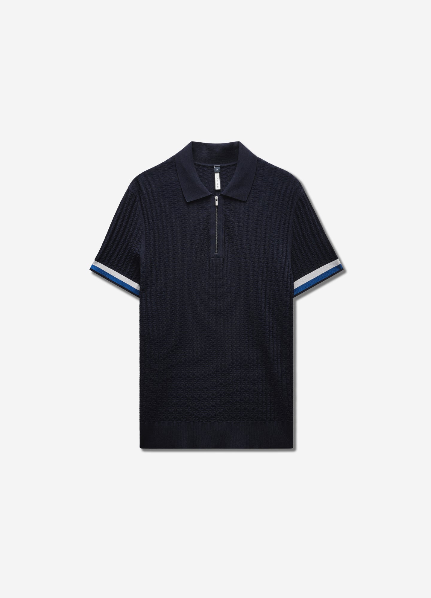 Double Stripe Polo Navy