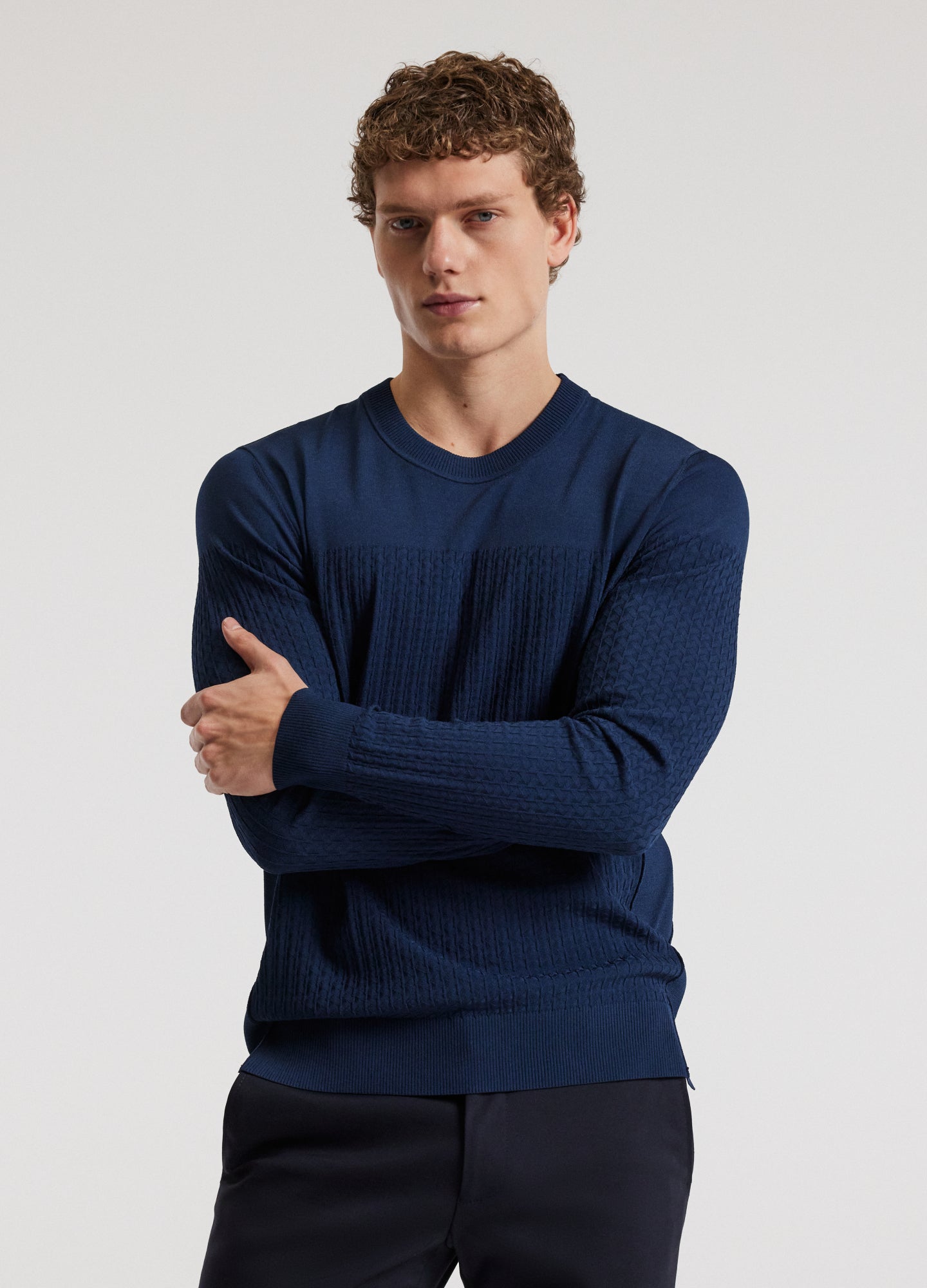 High Tech Crew Sweater Delft Blue