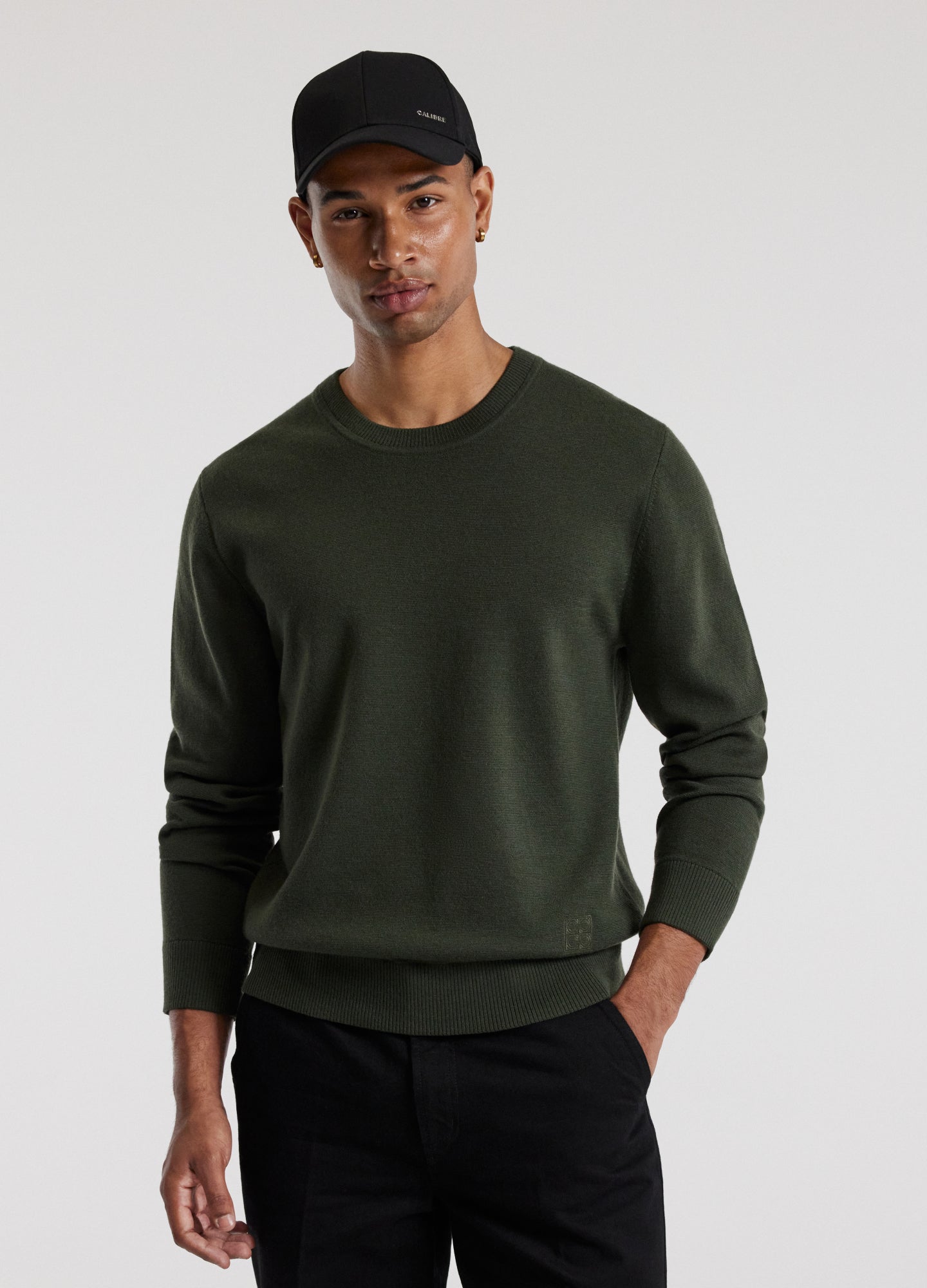 Crew Neck Merino Sweater Pine Green