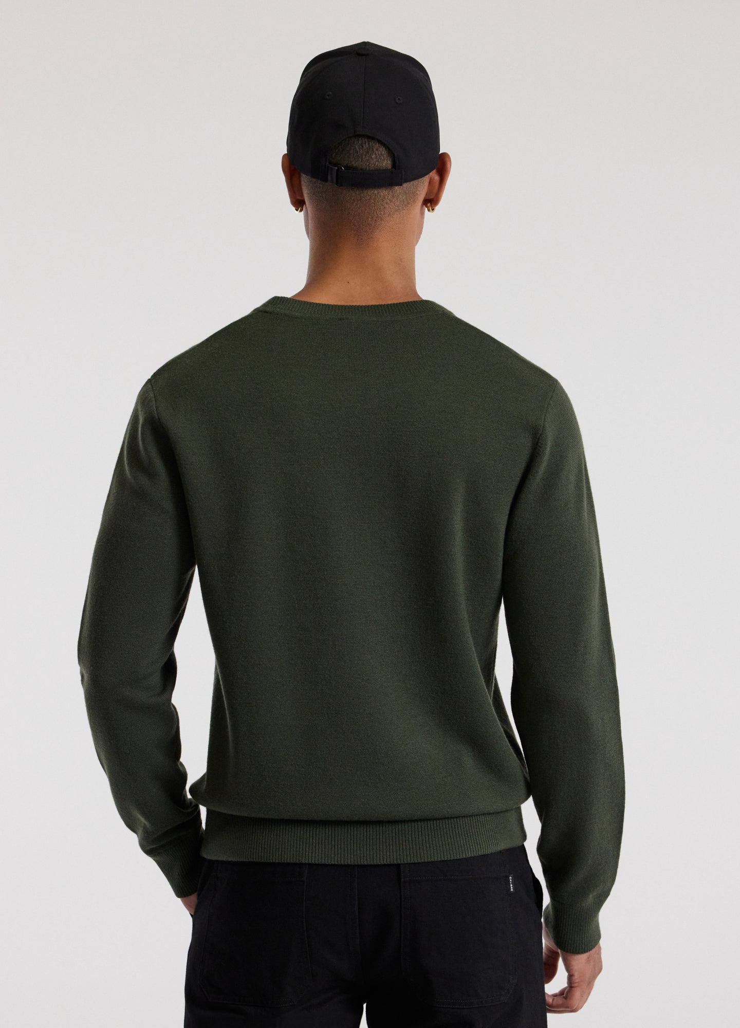 Crew Neck Merino Sweater Pine Green