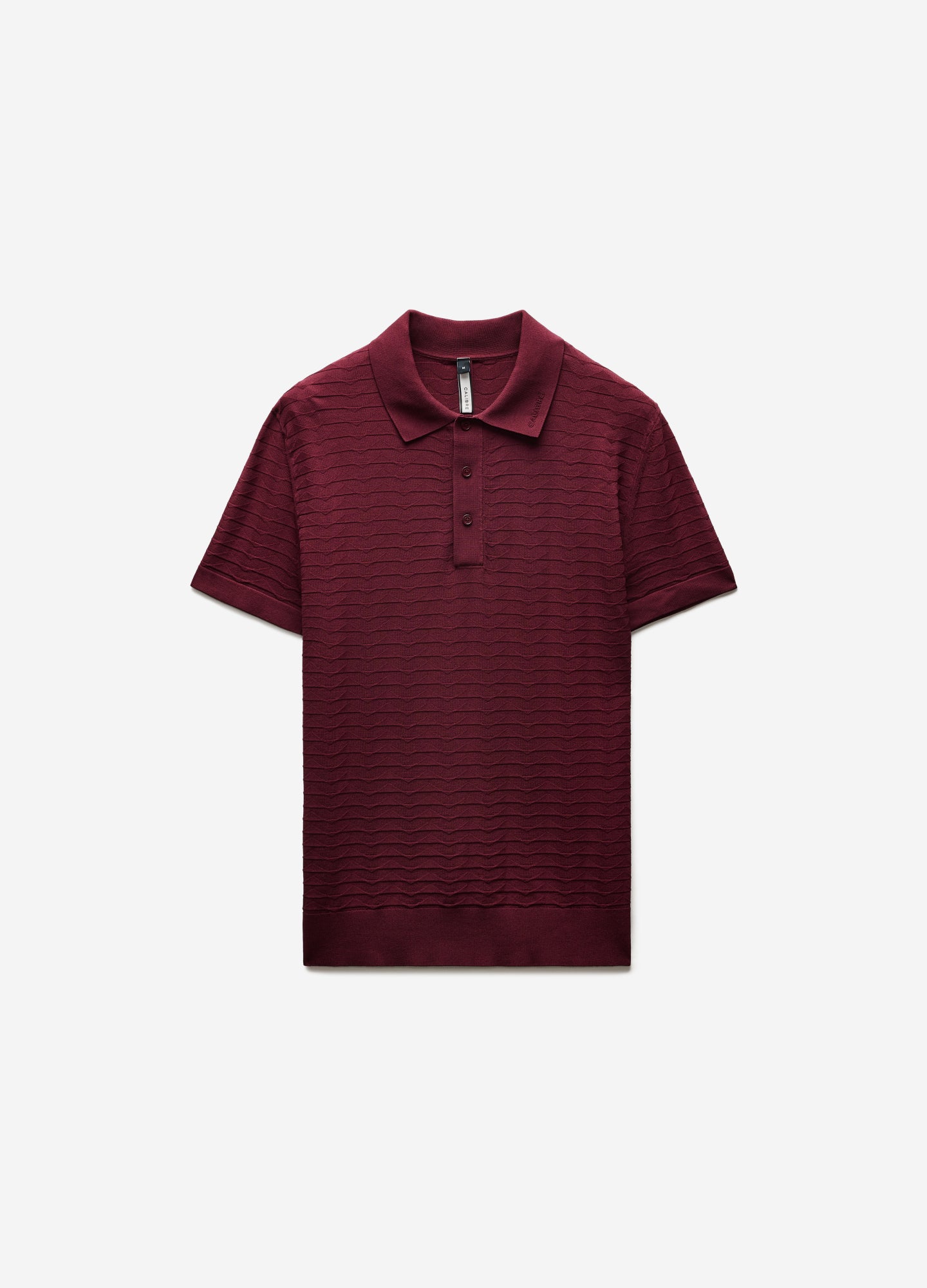 Triangle Knit Polo Wine